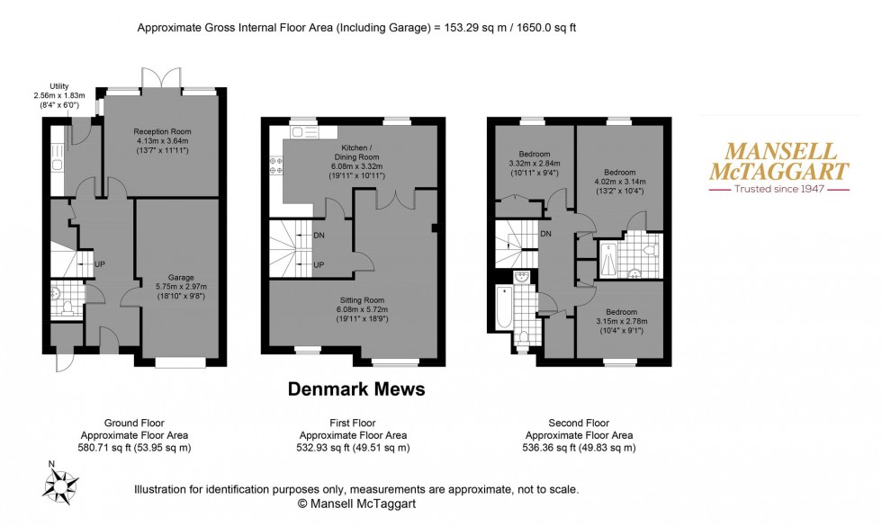 Floorplan for Denmark Mews, Hove, BN3