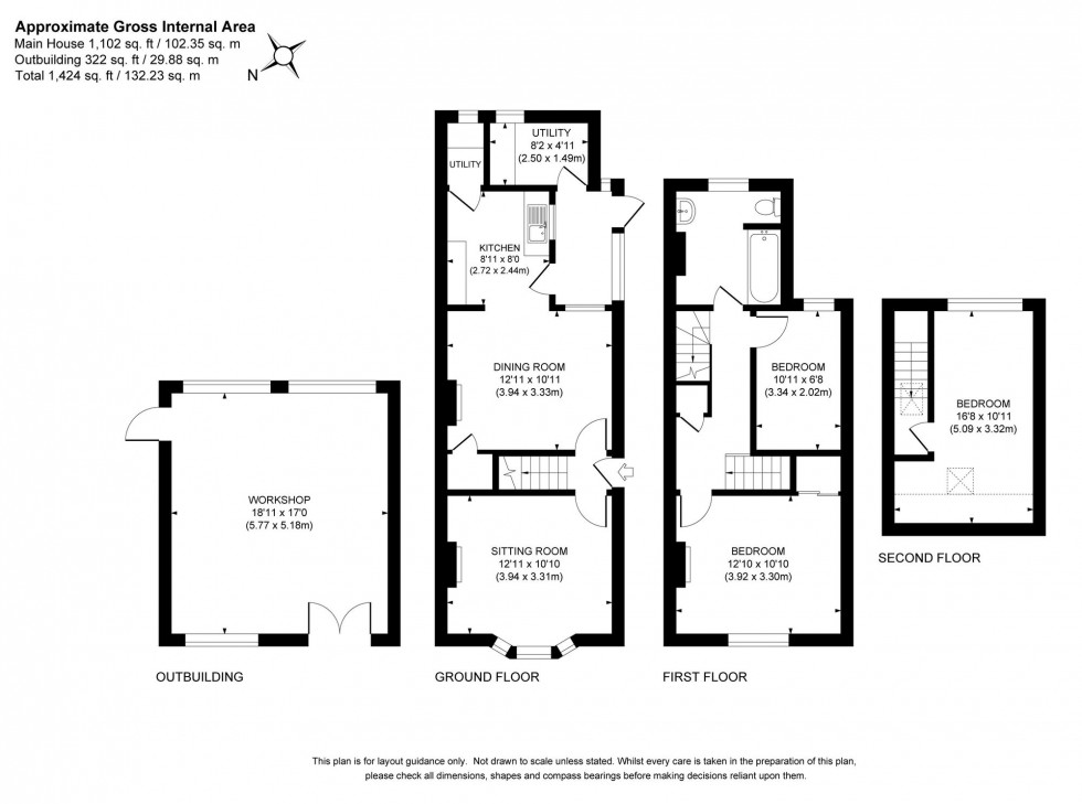 Floorplan for Church Road, Scaynes Hill, RH17