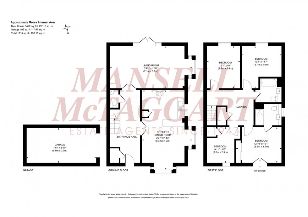 Floorplan for Goldfinch Road, Burgess Hill, RH15