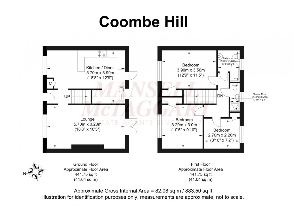 Floorplan for Coombe Hill, Billingshurst, RH14