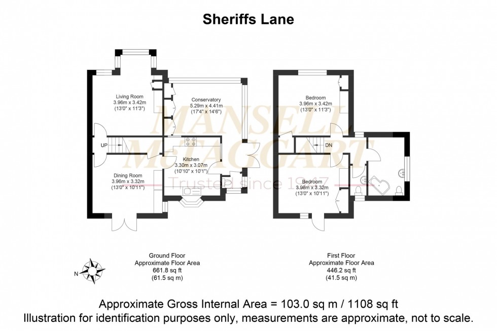 Floorplan for Sheriffs Lane, Rotherfield, TN6