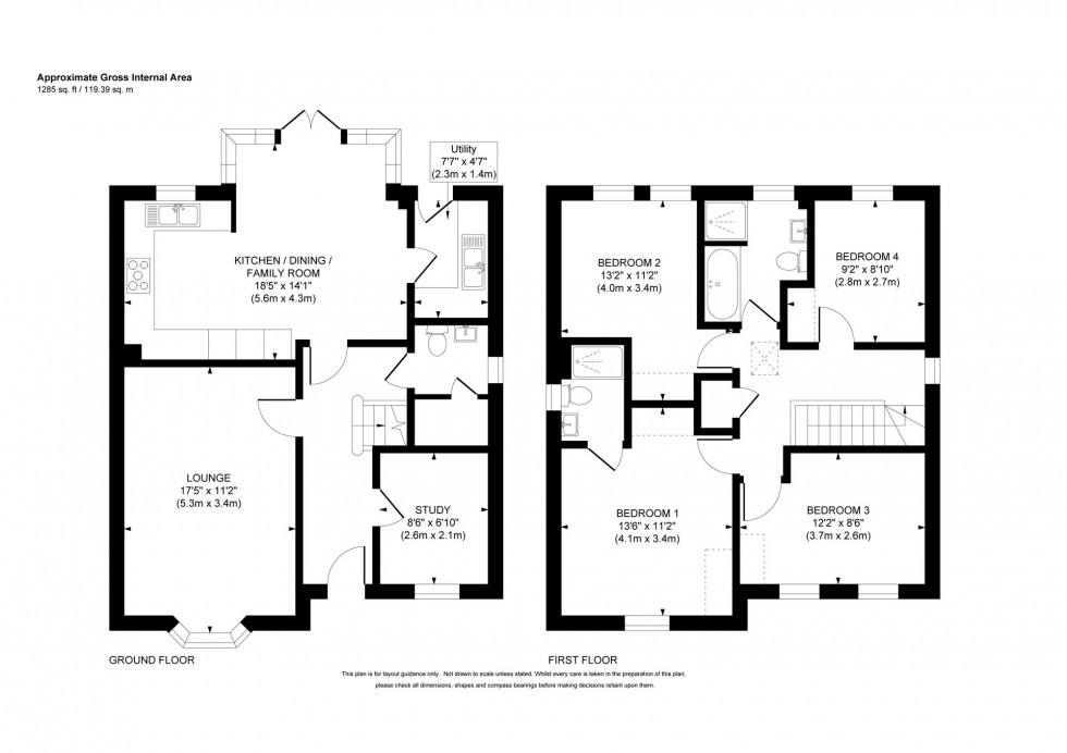 Floorplan for Clementina Crescent, Haywards Heath, RH16