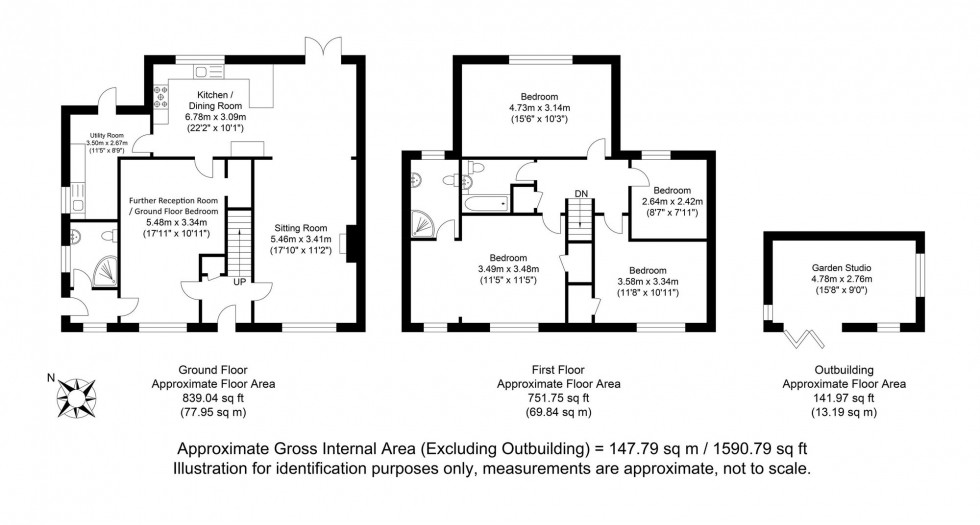 Floorplan for The Lynchets, Lewes, BN7