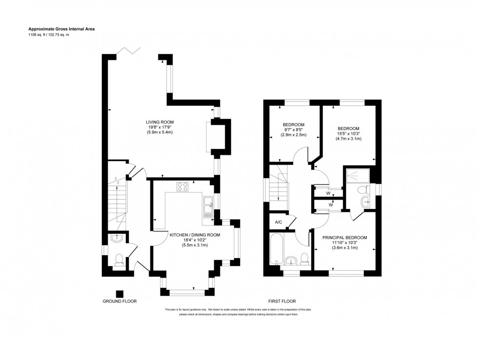 Floorplan for Pullman Avenue, Haywards Heath, RH16