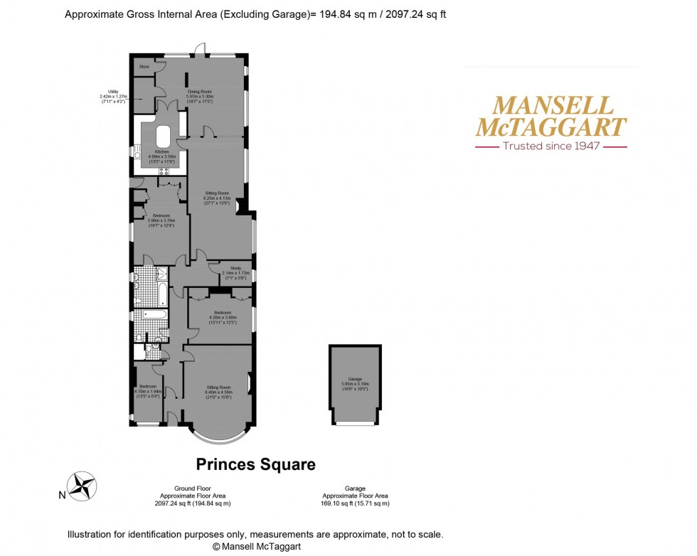 Floorplan for Princes Square, Hove, BN3
