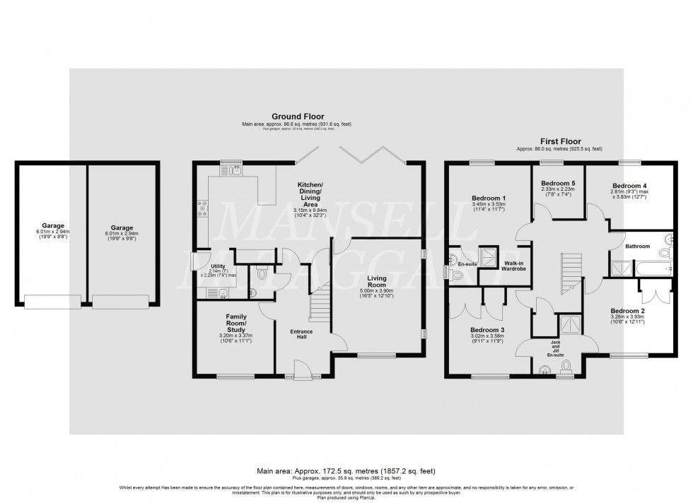 Floorplan for Maynard Street, Copthorne, RH10