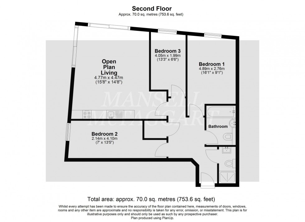Floorplan for Leppard Walk, Whittaker House, RH19