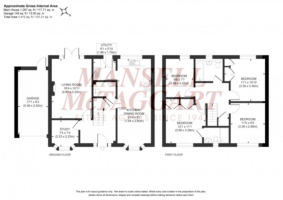Floorplan for Sycamore Drive, Burgess Hill, RH15