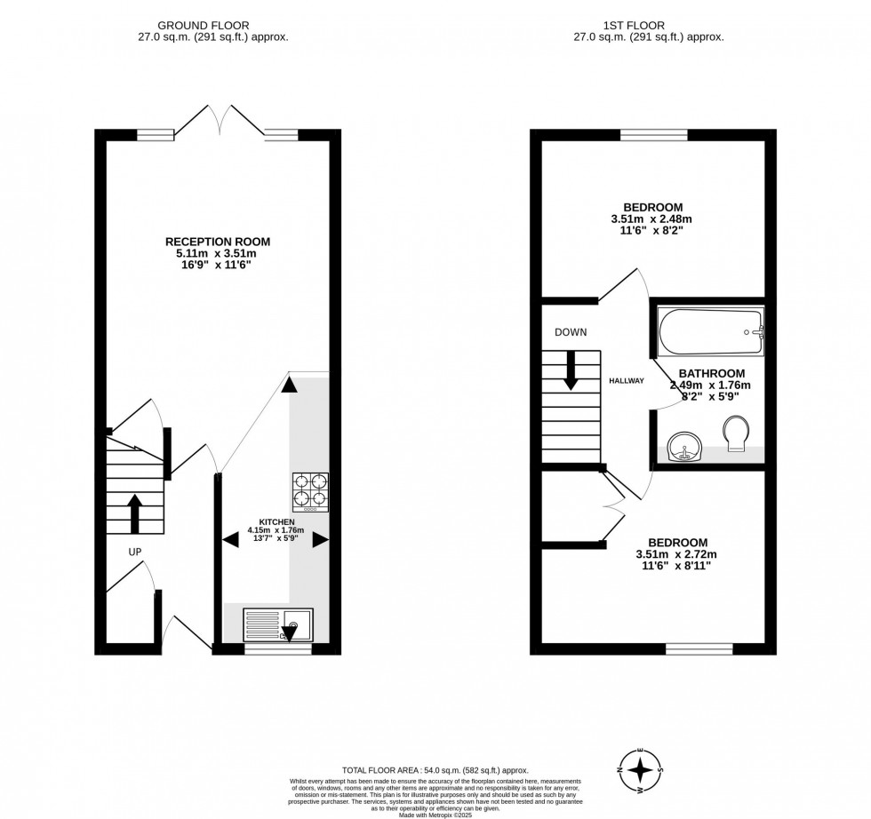 Floorplan for Estcots Drive, East Grinstead, RH19