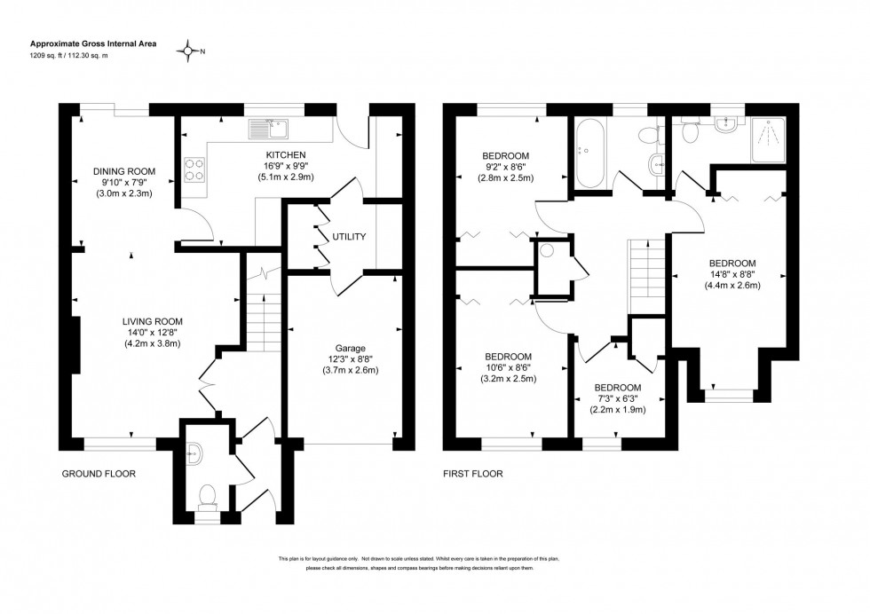 Floorplan for Mocatta Way, Burgess Hill, RH15