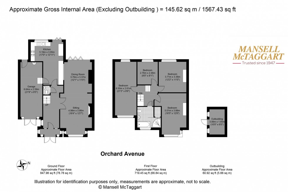 Floorplan for Orchard Avenue, Hove, BN3