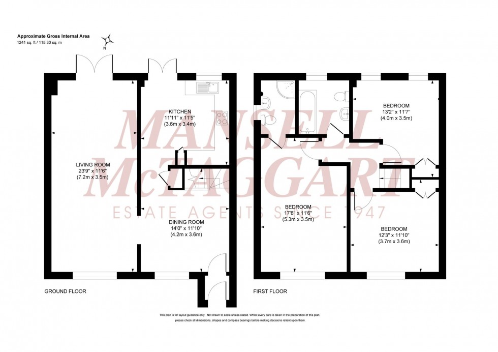 Floorplan for Faulkners Way, Burgess Hill, RH15