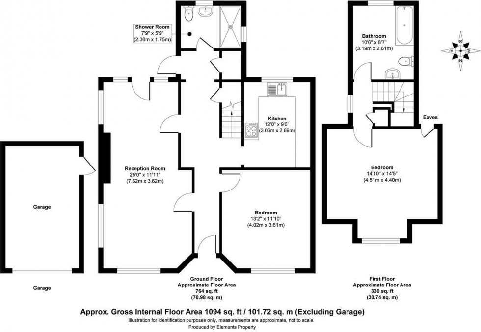 Floorplan for Hamsland, Horsted Keynes, RH17