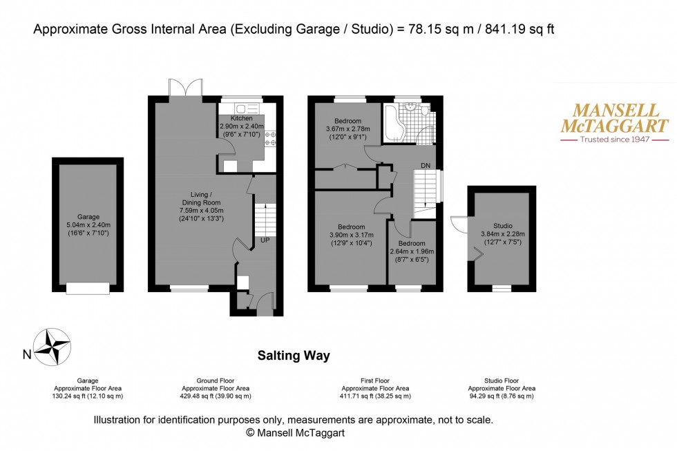 Floorplan for Saltings Way, Upper Beeding, BN44