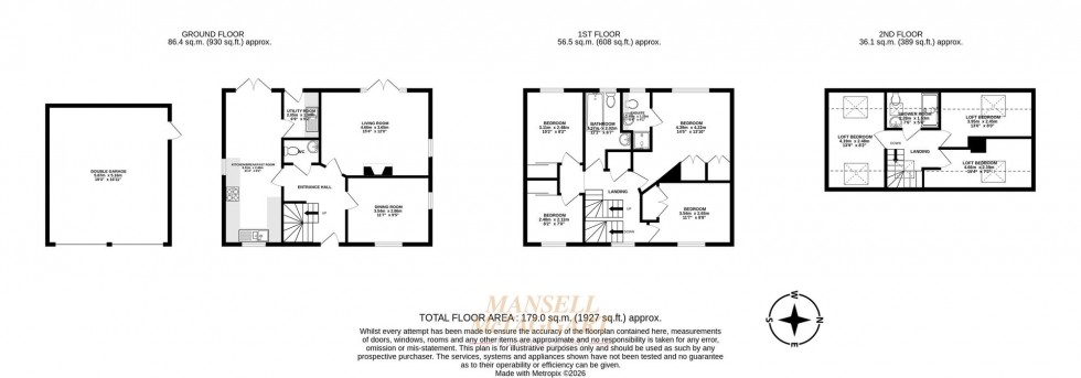 Floorplan for Weller Close, Worth, RH10