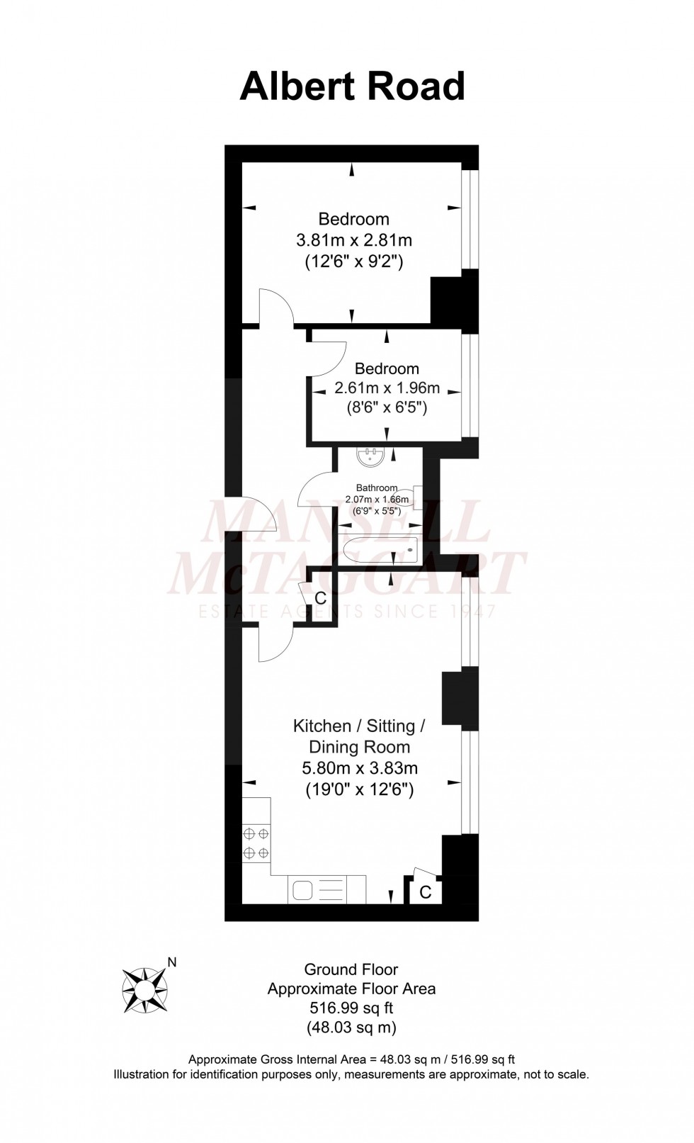 Floorplan for Albert Road, Horley, RH6