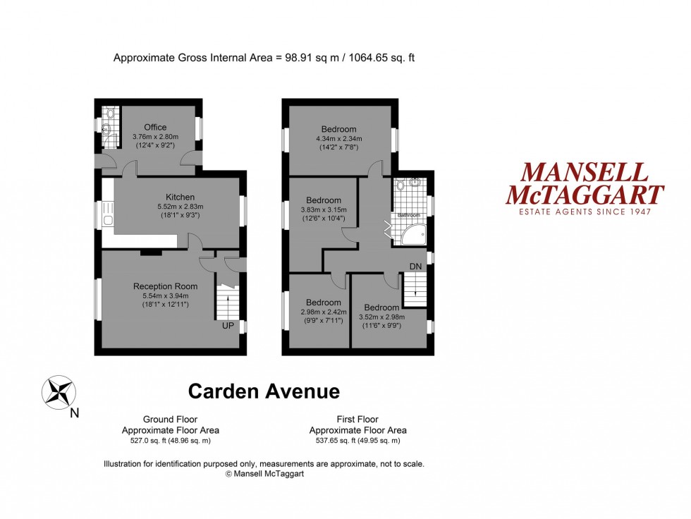 Floorplan for Carden Avenue, Brighton, BN1