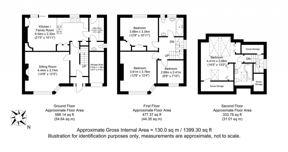 Floorplan for Fitzjohns Road, Lewes, BN7