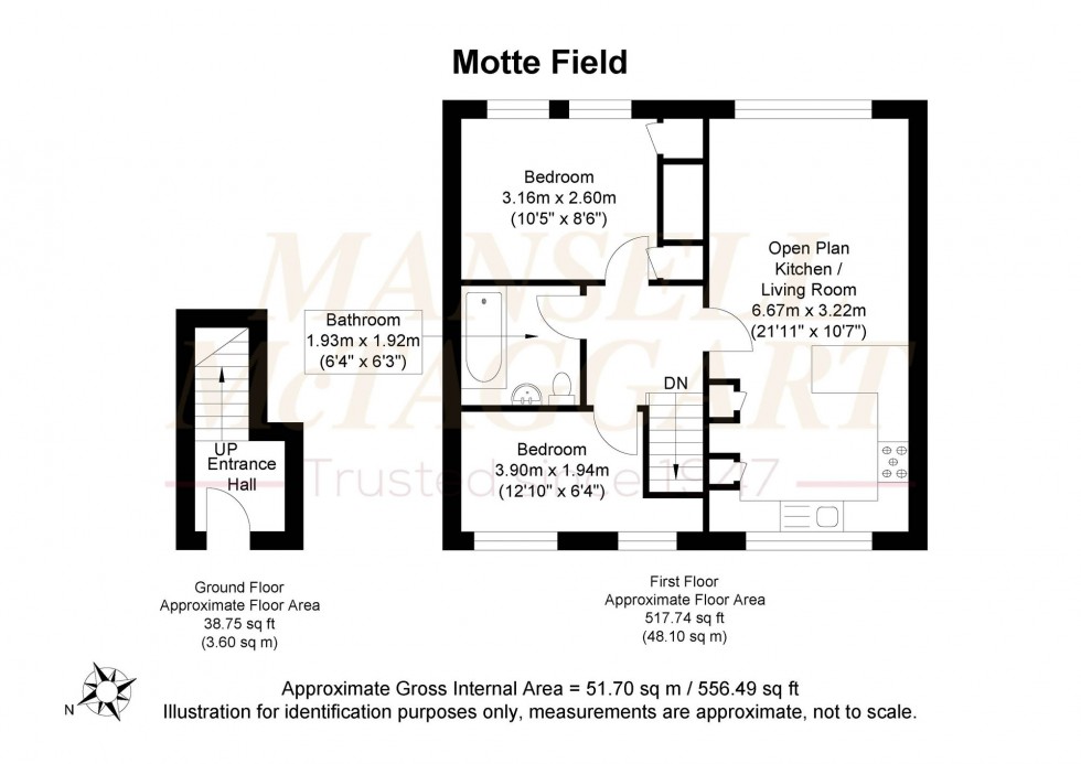 Floorplan for Motte Field, Hartfield, TN7