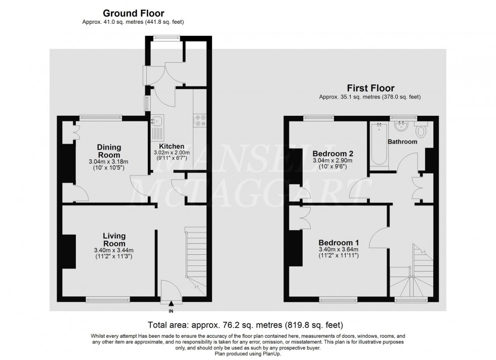 Floorplan for Coombe Hill Road, East Grinstead, RH19