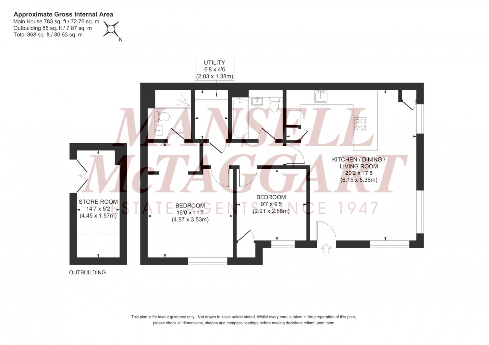 Floorplan for Royal George Road, Burgess Hill, RH15