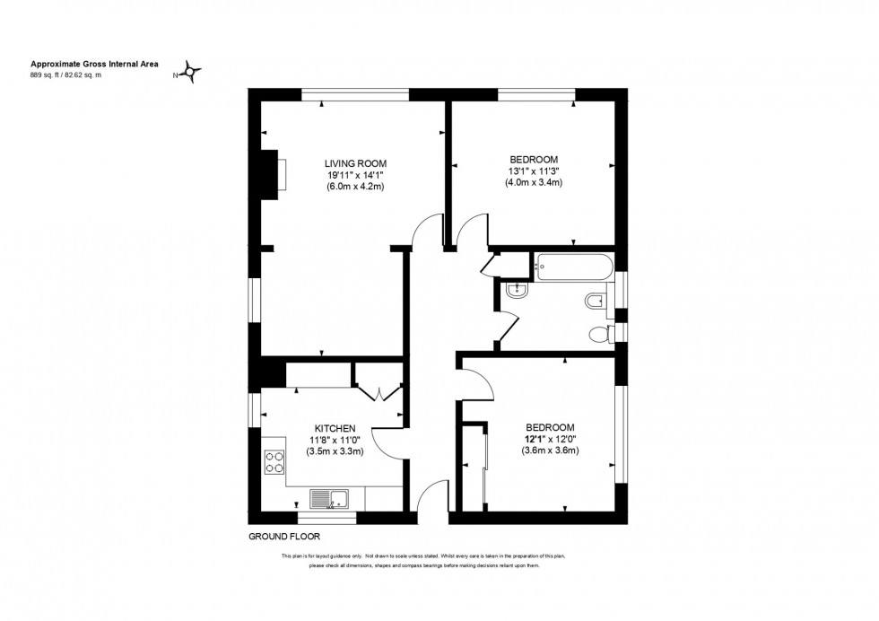 Floorplan for The Broadway, Broadway Court, RH16