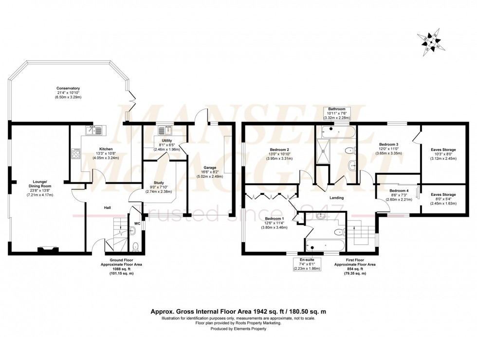 Floorplan for Swan Close, South Chailey, BN8