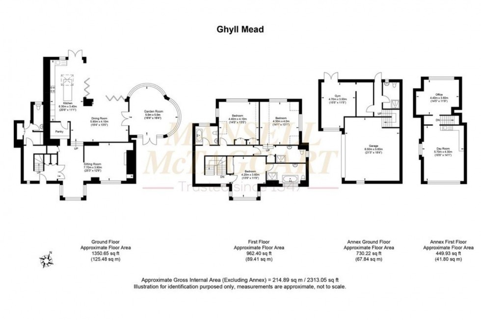 Floorplan for Ghyll Road, Crowborough, TN6