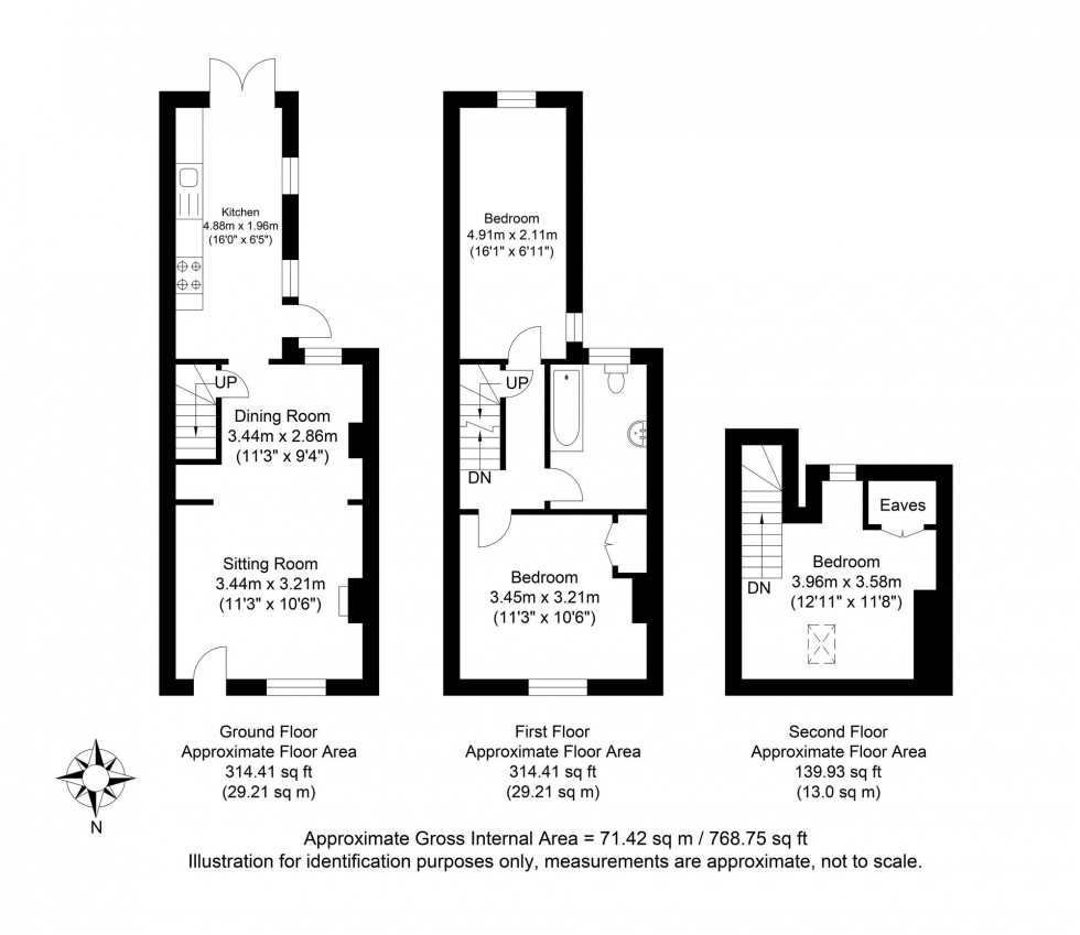 Floorplan for Priory Street, Lewes, BN7