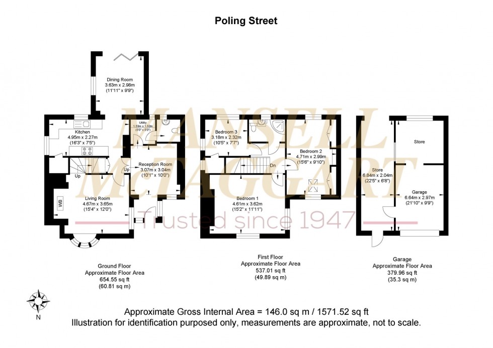 Floorplan for Poling Street, Poling, BN18