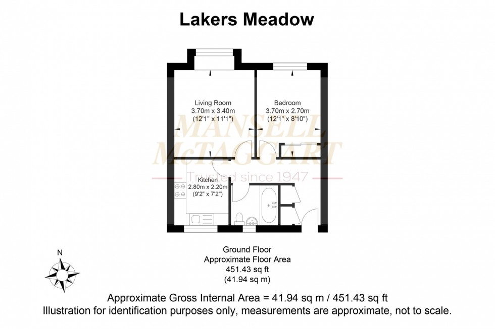 Floorplan for Lakers Meadow, Billingshurst, RH14