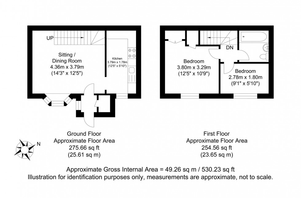 Floorplan for Court Road, Lewes, BN7