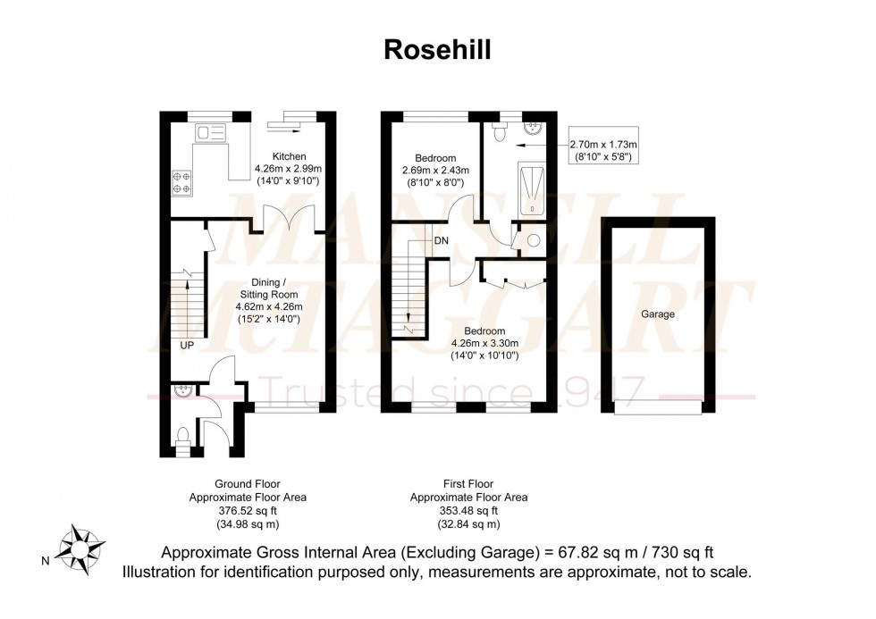 Floorplan for Rosehill, Billingshurst, RH14