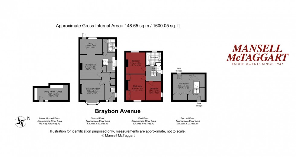Floorplan for Braybon Avenue, Brighton, BN1
