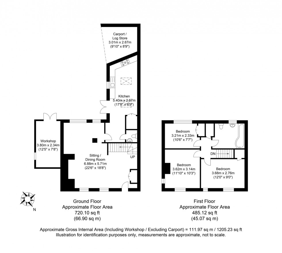Floorplan for Offham, Lewes, BN7