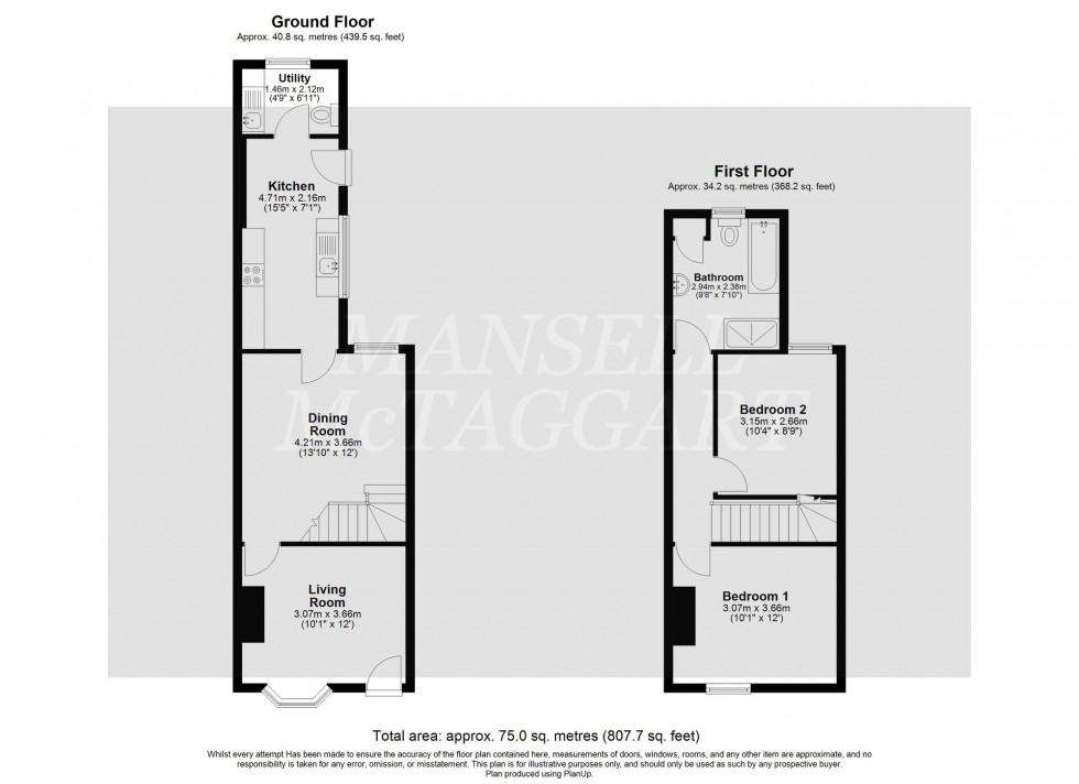 Floorplan for Ladbroke Road, Horley, RH6