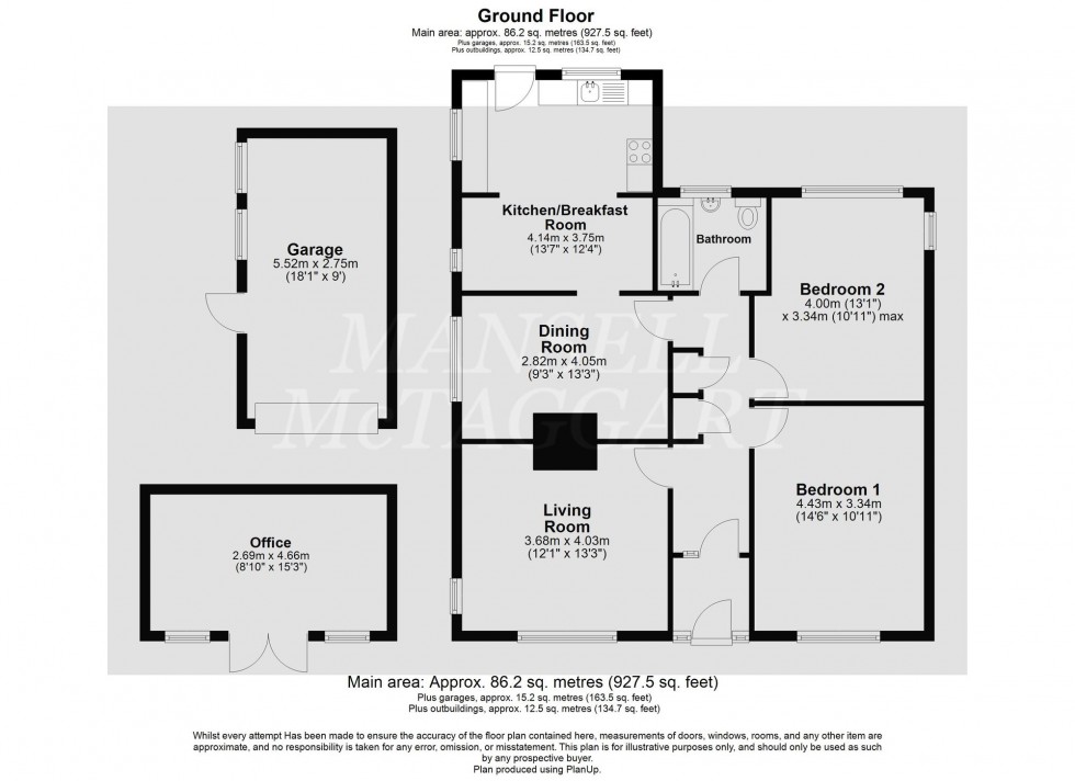 Floorplan for Southern Avenue, Redhill, RH1