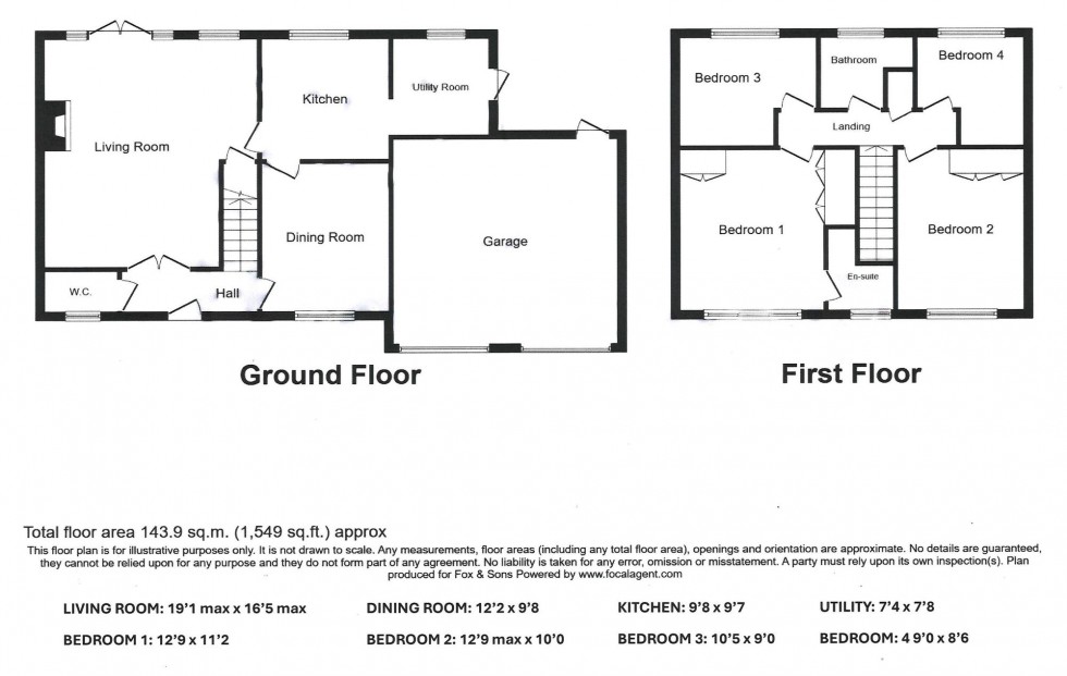 Floorplan for Portsmouth Wood Close, Lindfield, RH16