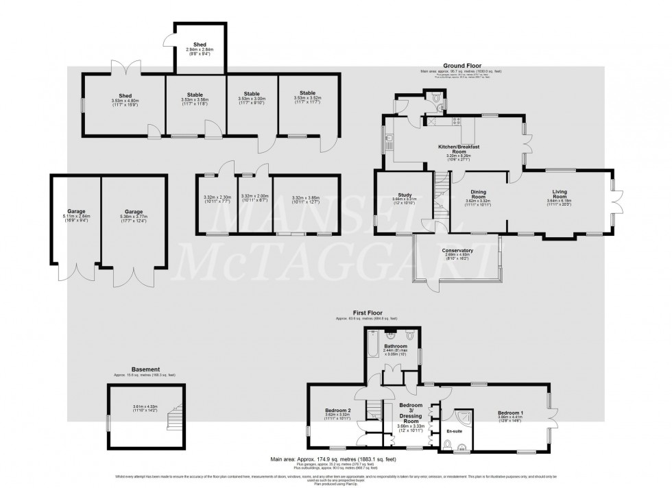 Floorplan for Colemans Hatch, Hartfield, TN7