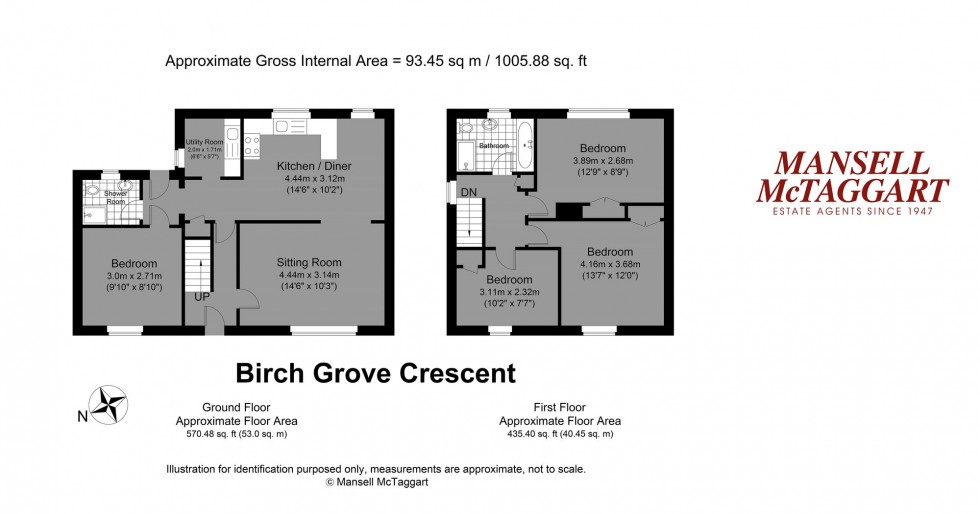 Floorplan for Birch Grove Crescent, Brighton, BN1