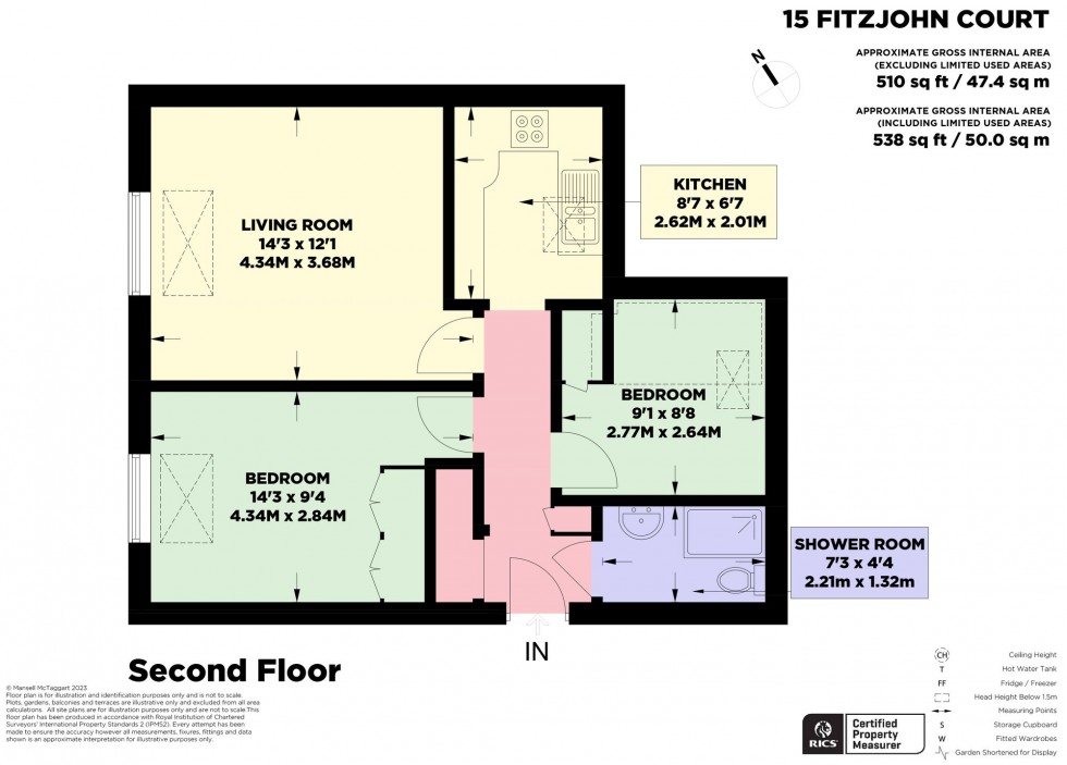 Floorplan for Keymer Road, Fitzjohn Court, BN6