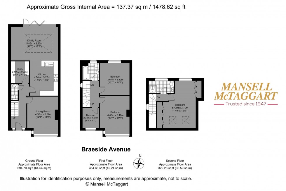 Floorplan for Braeside Avenue, Brighton, BN1