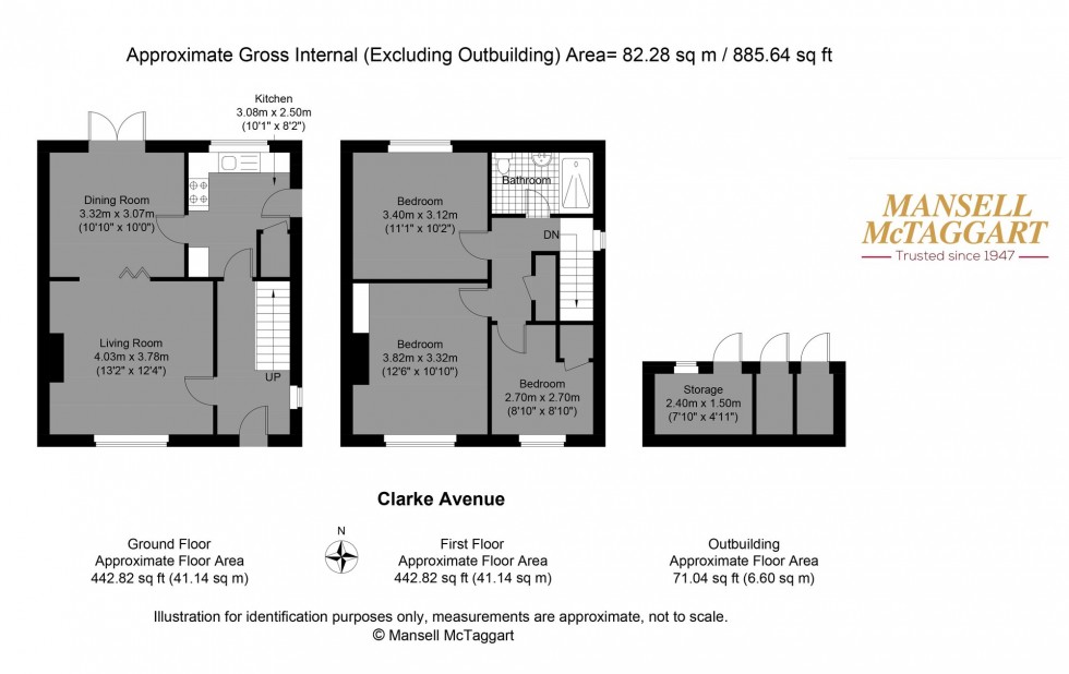 Floorplan for Clarke Avenue, Hove, BN3