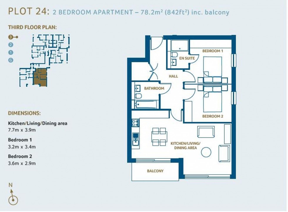 Floorplan for Church Road, Beacon Heights, RH16