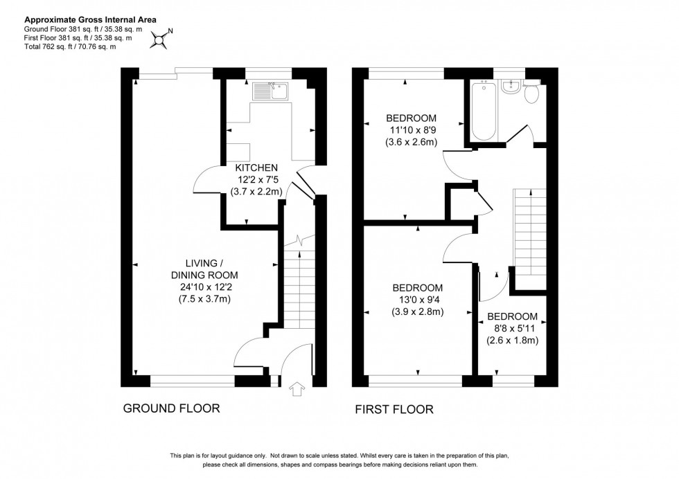 Floorplan for Northlands Avenue, Haywards Heath, RH16