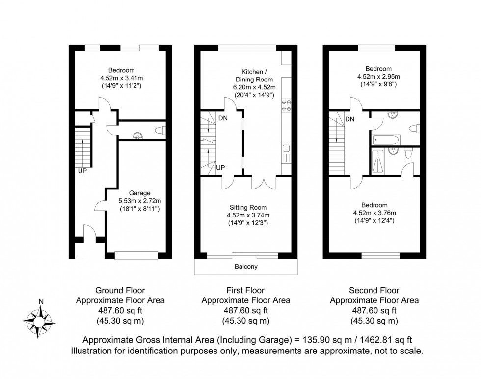 Floorplan for The Nurseries, Lewes, BN7