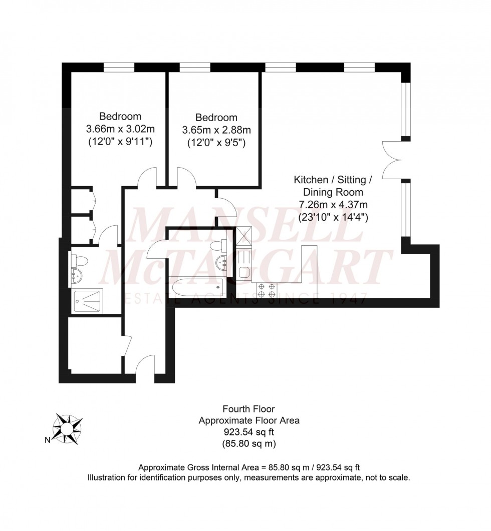Floorplan for Worthing Road, Horsham, RH12