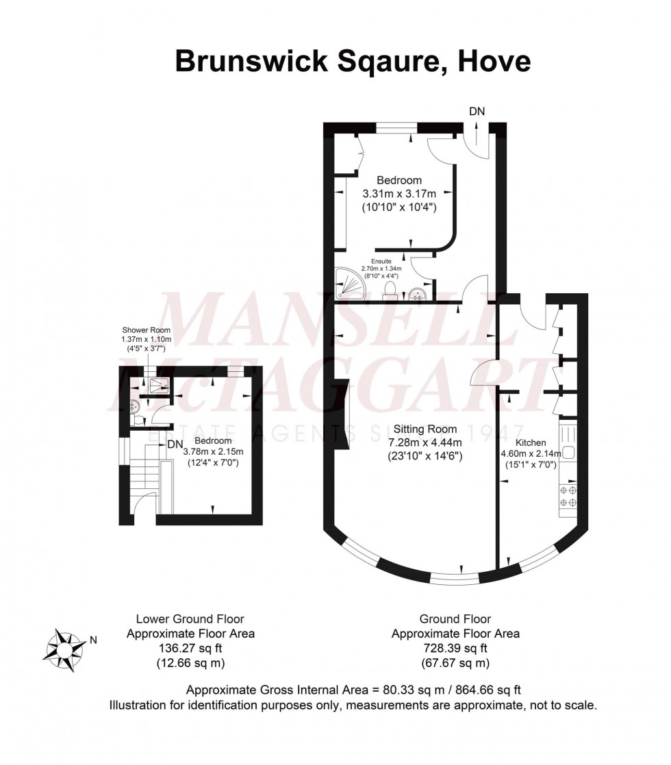 Floorplan for Brunswick Square, 48 Brunswick Square, BN3