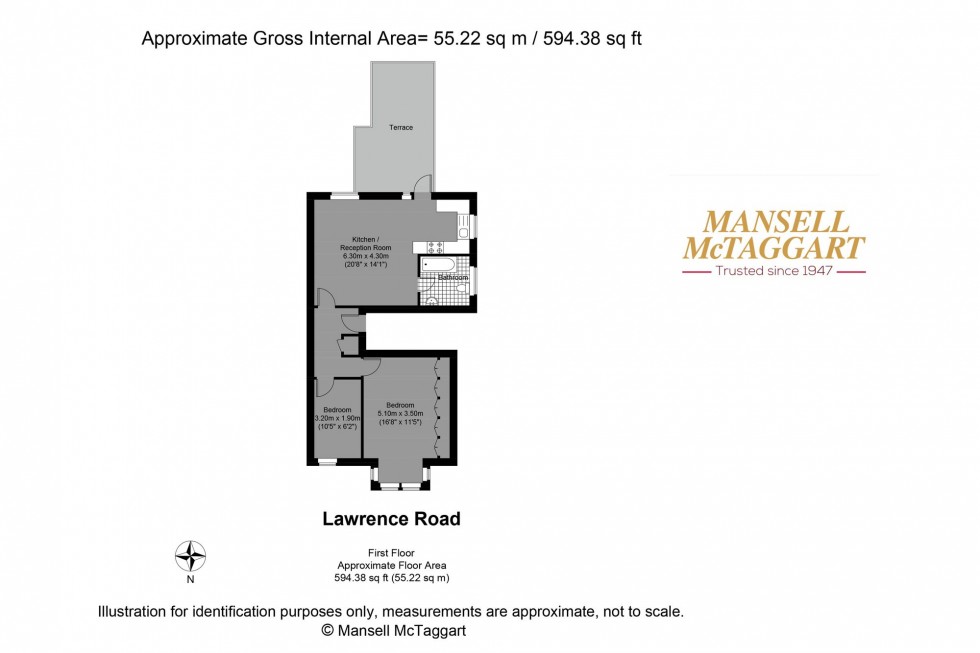 Floorplan for Lawrence Road, Hove, BN3