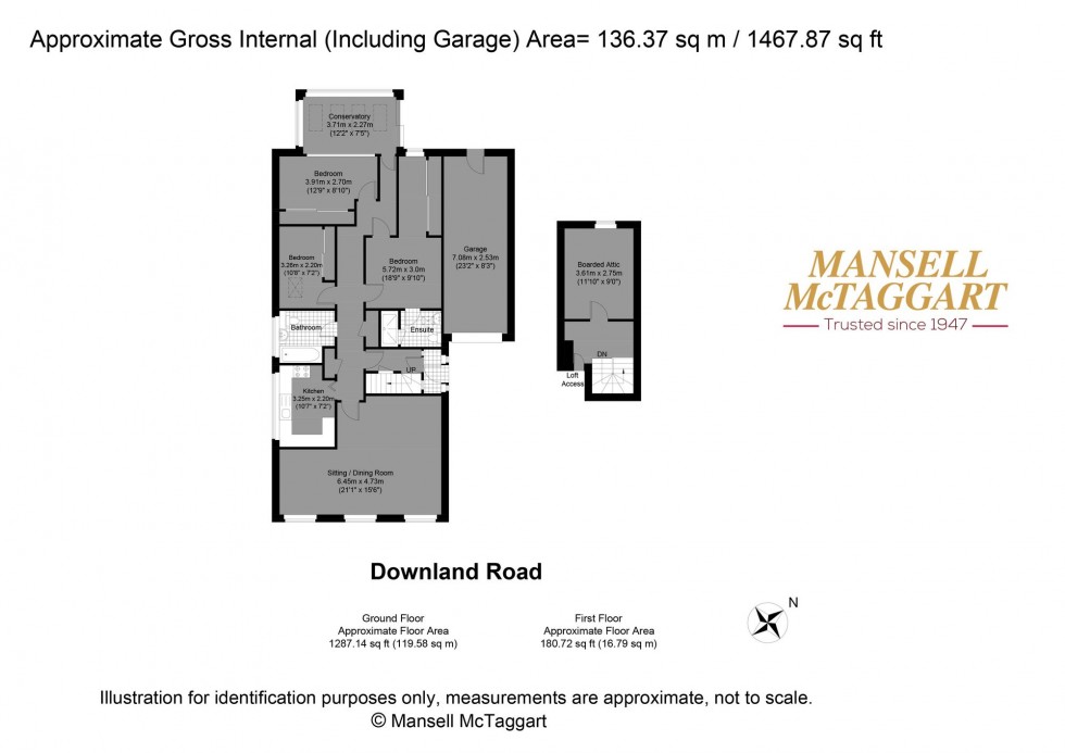 Floorplan for Downland Road, Brighton, BN2